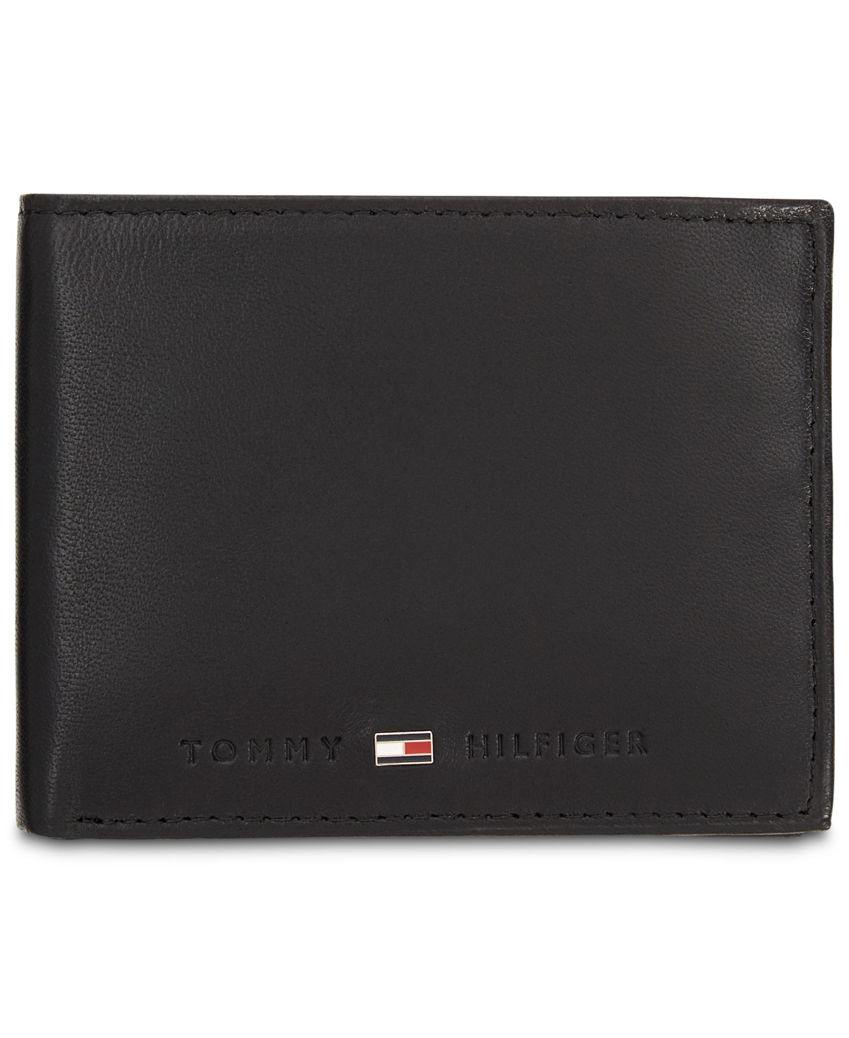 Мужские Tommy Hilfiger Men's Brax Leather RFID Traveler Wallet — фото 1