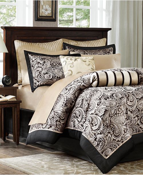 Madison Park Aubrey 12 Pc Queen Comforter Set Reviews Bed In