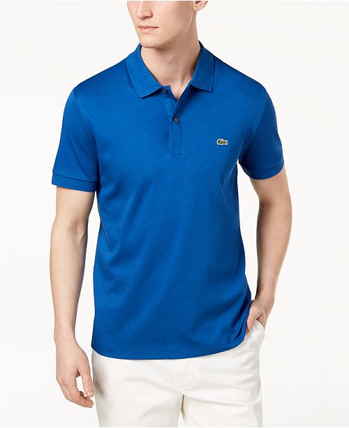 Lacoste Men S Regular Fit Pima Cotton Polo Shirt Reviews Polos