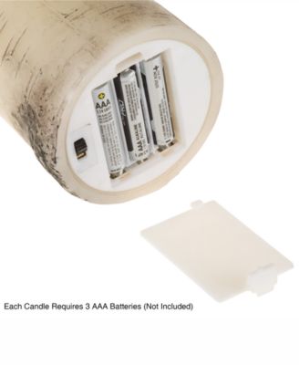 4-Pc. Flickering Flameless LED Candles & Remote Control Set 