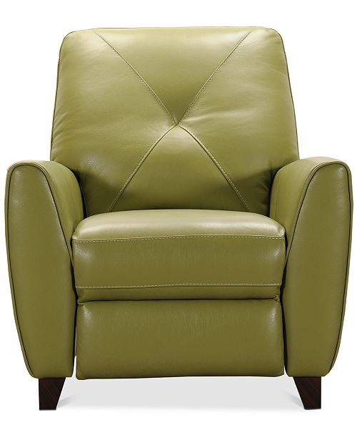 Furniture Myia Leather Pushback Recliner, Created for Macy's & Reviews