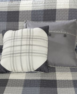 Ridge Herringbone 6-Pc. Quilt Set, King/California King