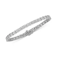 Macys Diamond Tennis Bracelet (1/4 ct. t.w.) in Sterling Silver Deals