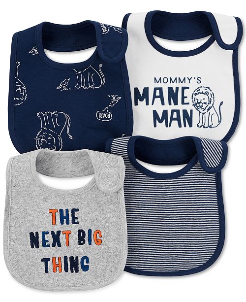 Carter's Baby Boys 4Pk. GraphicPrint Cotton Teething Bibs & Reviews