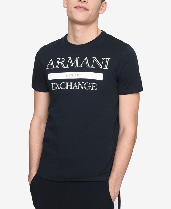 A|X Armani Exchange Men's Graphic-Print T-Shirt - Macy's