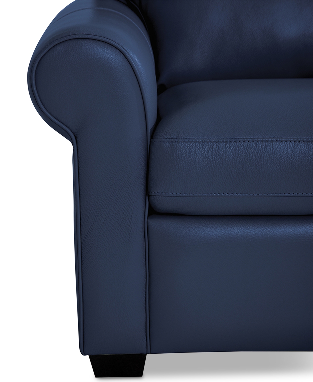 Orid 84" Leather Roll Arm Sofa, Created for Macy's