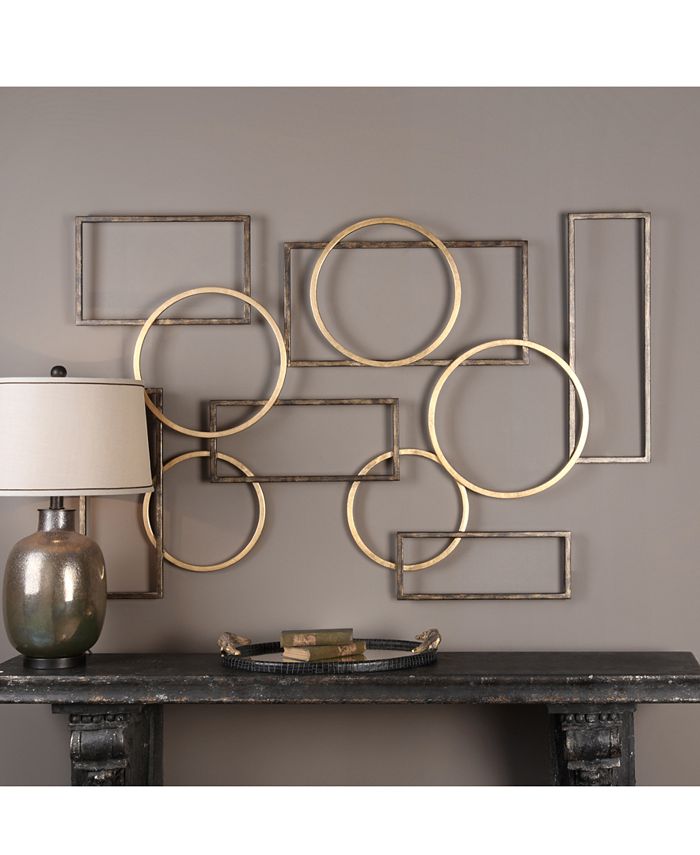 Uttermost Elias BronzeTone & GoldFinish Iron Wall Art Macy's