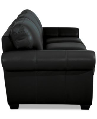 Orid 84" Queen Leather Roll Arm Sleeper