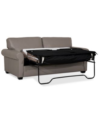 Orid 77" Full Roll Arm Leather Sleeper