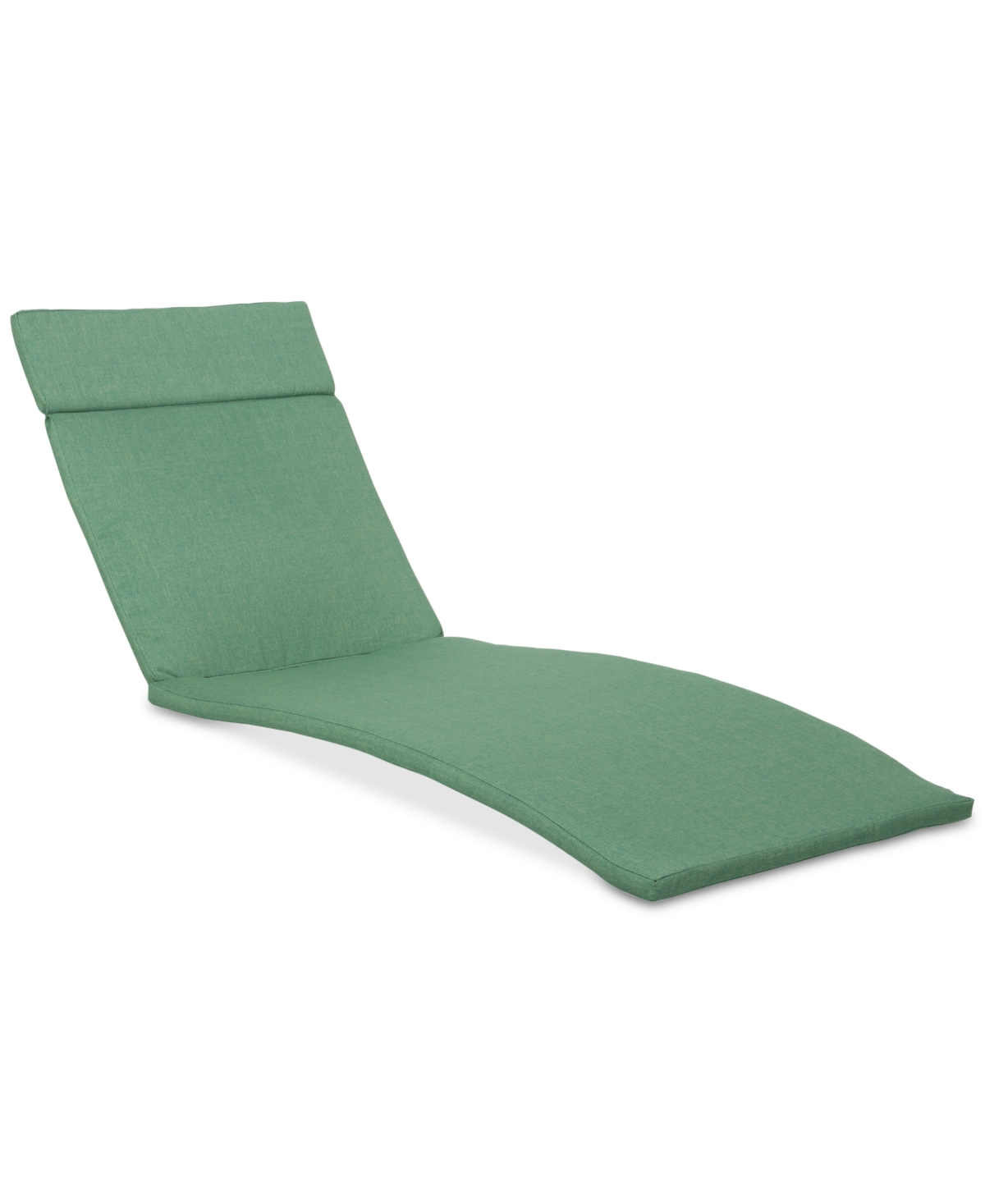Shop Noble House Thome Outdoor Chaise Lounge Cushion In Green,white Stripe