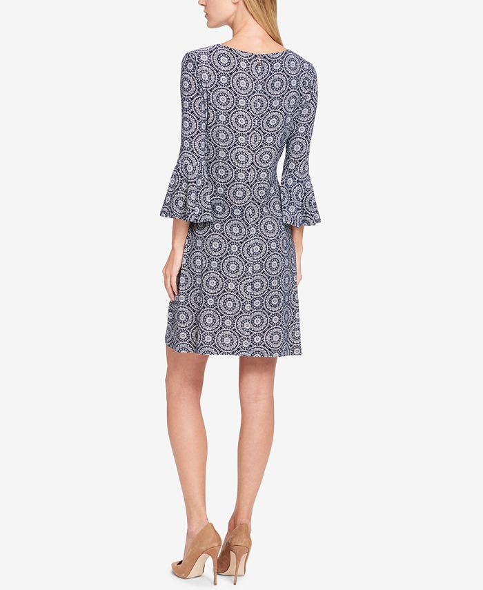 Tommy Hilfiger Printed Jersey Bell Sleeve - Macy's
