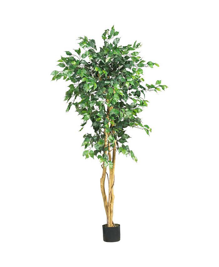 Nearly Natural 5' Artificial Ficus Tree - Macy's