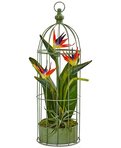 Nearly Natural Tropical Birds Of Paradise Artificial Arrangement In