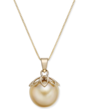 image of Cultured Golden South Sea Pearl (10mm) 18