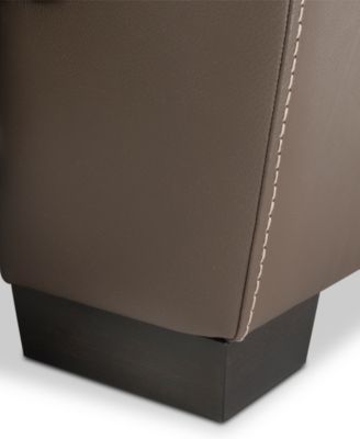 CLOSEOUT! Julius II 3-Pc. Leather Sectional Sofa With 1 Power Recliner, Power Headrests, Chaise And USB Power Outlet