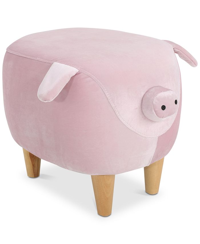 Noble House Ashley Velvet Pig Ottoman Macy s