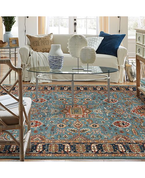 Karastan Spice Market Deir Aquamarine Area Rugs Rugs Macy's