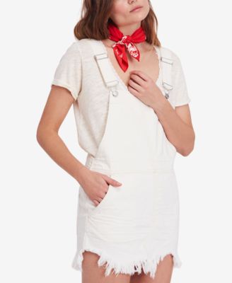 Free People - Cotton Ripped Overalls Dress