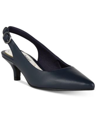 Easy Street - Faye Slingback Kitten-Heel Pumps