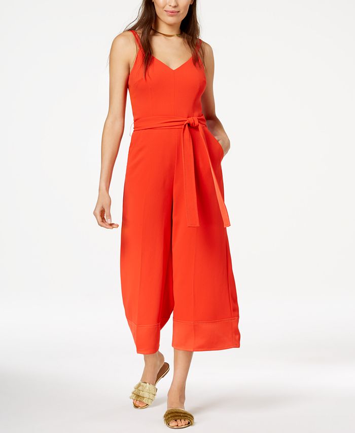 Trina Turk Cropped Wide-Leg Jumpsuit - Macy's