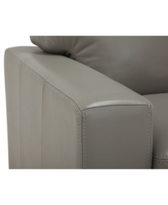 Ennia 82" Leather Queen Sleeper Sofa, Created for Macy's