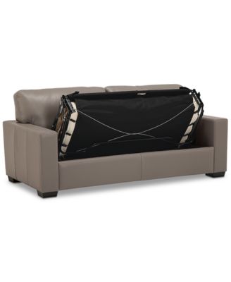 Ennia 75" Leather Full Sleeper, Created for Macy's