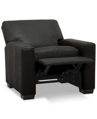 Ennia 36" Leather Pushback Recliner, Created for Macy's