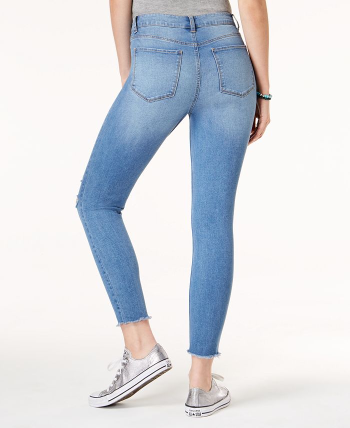 Tinseltown Juniors' Ripped ButtonFly Skinny Jeans Macy's