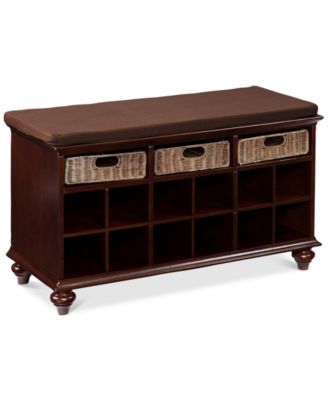 Southern Enterprises - Chelmsford Entryway/Shoe Bench, Quick Ship