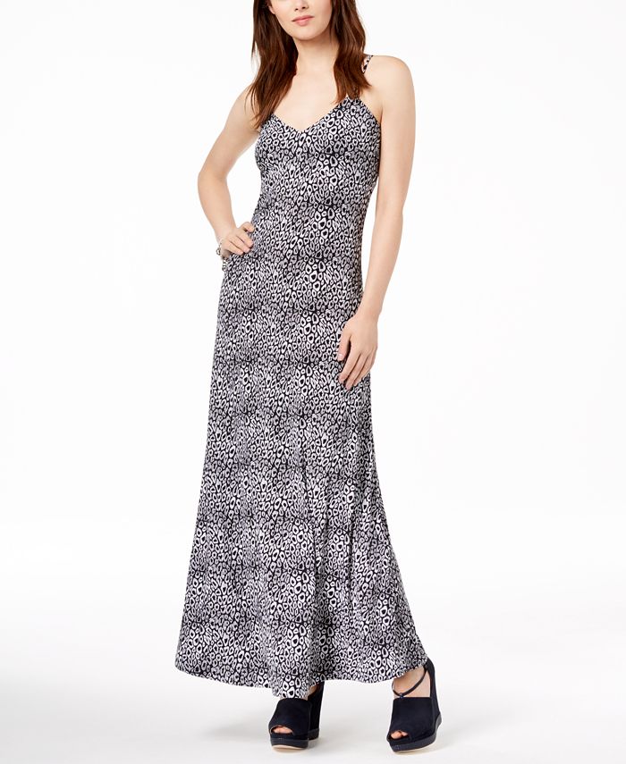 Michael Kors AnimalPrint Maxi Dress Macy's