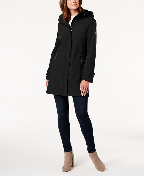 Calvin Klein Hooded Raincoat & Reviews Coats Women Macy's