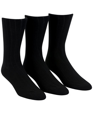 Calvin Klein Men's 3-Pack Soft Touch Ribbed Socks - Macy's