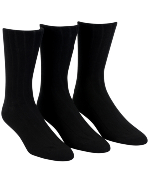 image of Calvin Klein Men-s 3-Pack Soft Touch Ribbed Socks