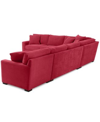 Radley 5-Pc Fabric Sectional with Apartment Sofa