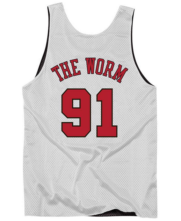 Maillot Réversible Mitchell & Ness Dennis Rodman – Bulls NBA Noir Rouge Blanc – Taille M