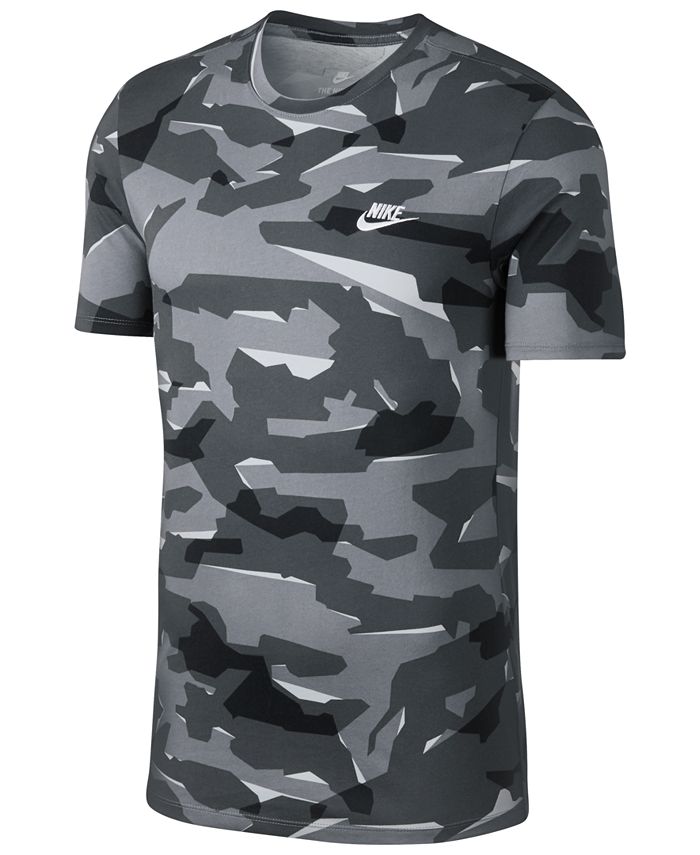 Nike Men's Sportswear Camo-Print T-Shirt - Macy's