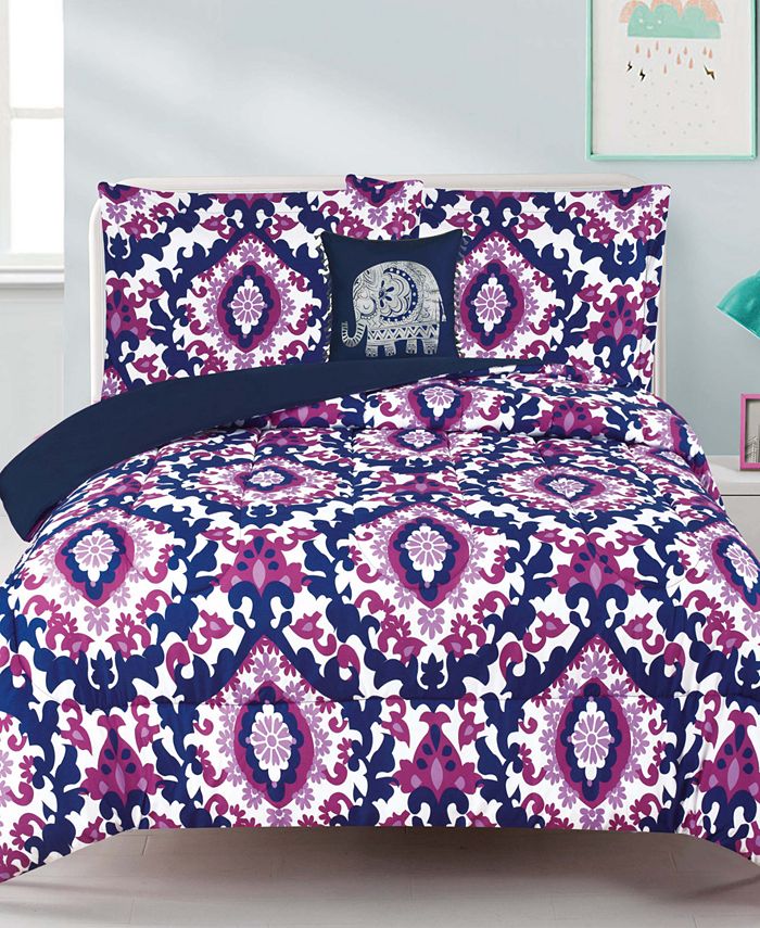 Mytex Calabria Damask 4Pc. Full Comforter Set Macy's