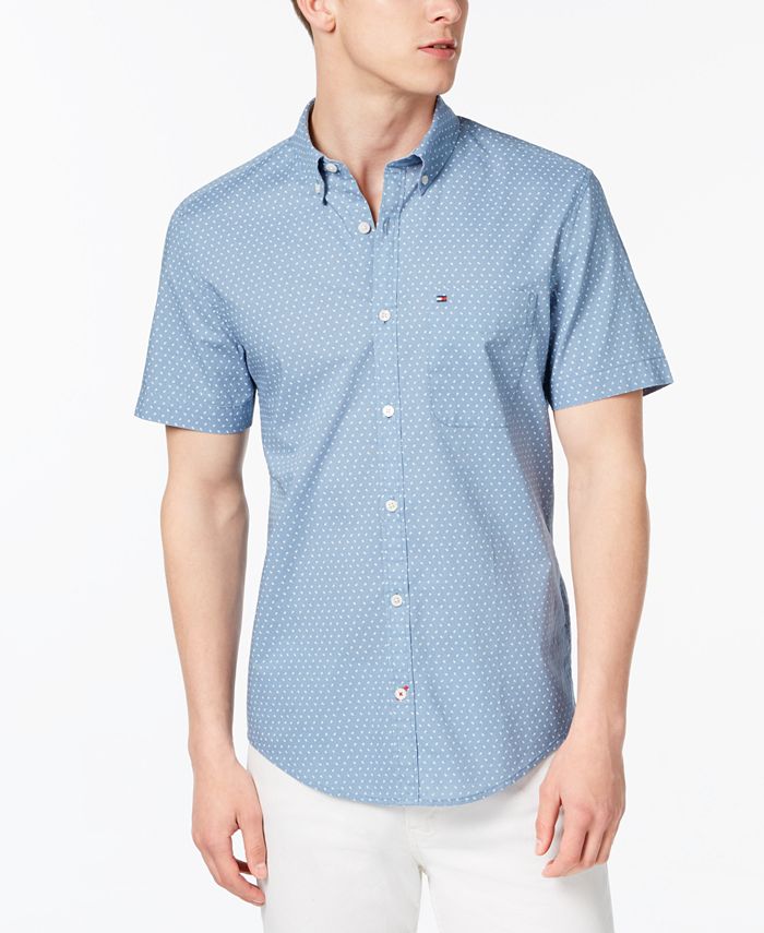 Tommy Hilfiger Men's Cain Printed Shirt, Created for Macy's & Reviews ...