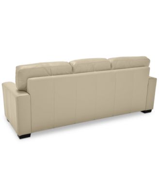 Ennia 82" Leather Queen Sleeper Sofa