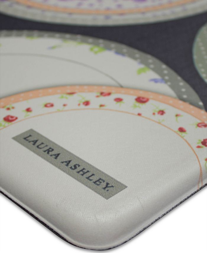 Laura Ashley Tea Plates AntiFatigue Gelness Kitchen Mat, 20" x 32