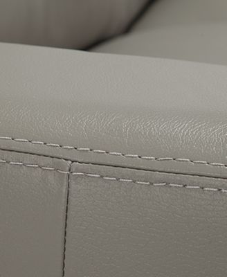 Ennia 82" Leather Sofa, Created for Macy's