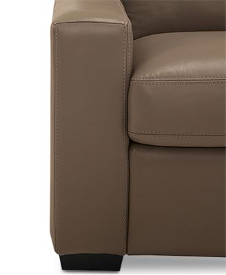 Ennia 82" Leather Sofa, Created for Macy's