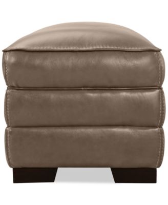 Myars Leather Ottoman