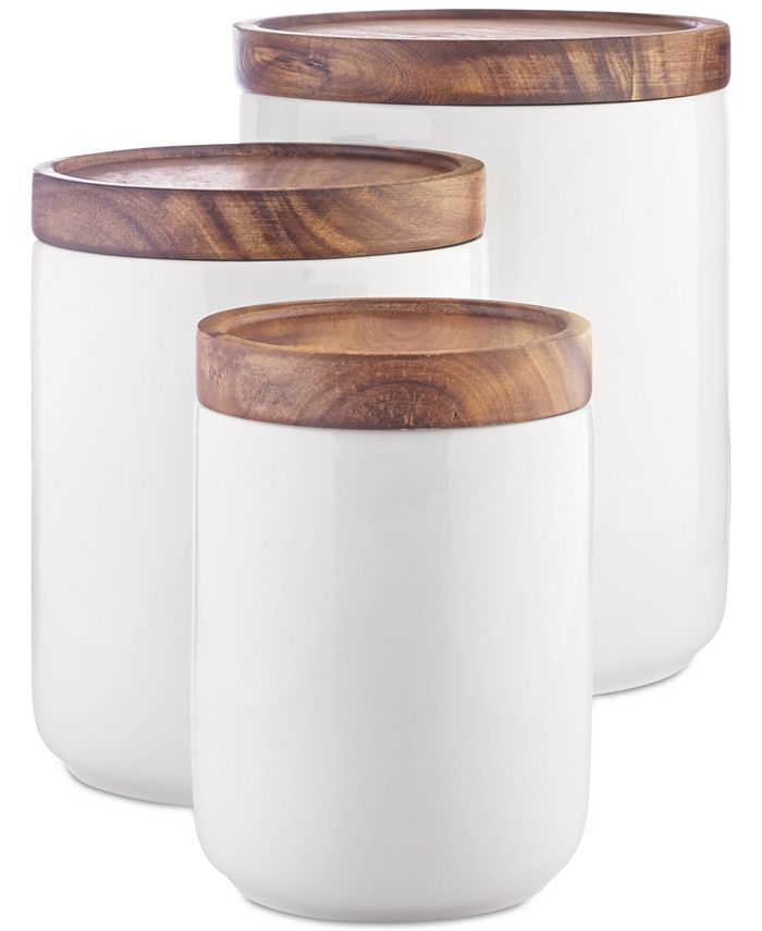 The Cellar Set of 3 Canisters - Macy's