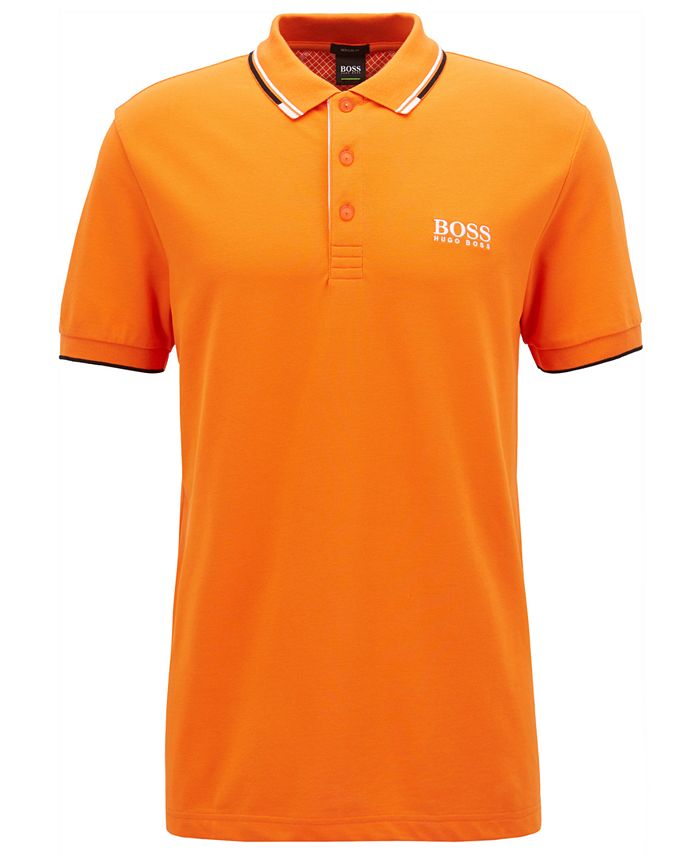 Hugo Boss BOSS Men's Regular/Classic-Fit Piqué Stretch Polo Shirt ...
