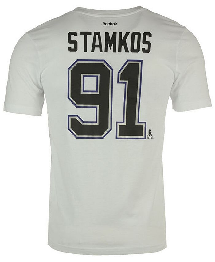 Youth Steven Stamkos White Tampa Bay Lightning 2022 NHL Stadium Series Name  & Number T-Shirt