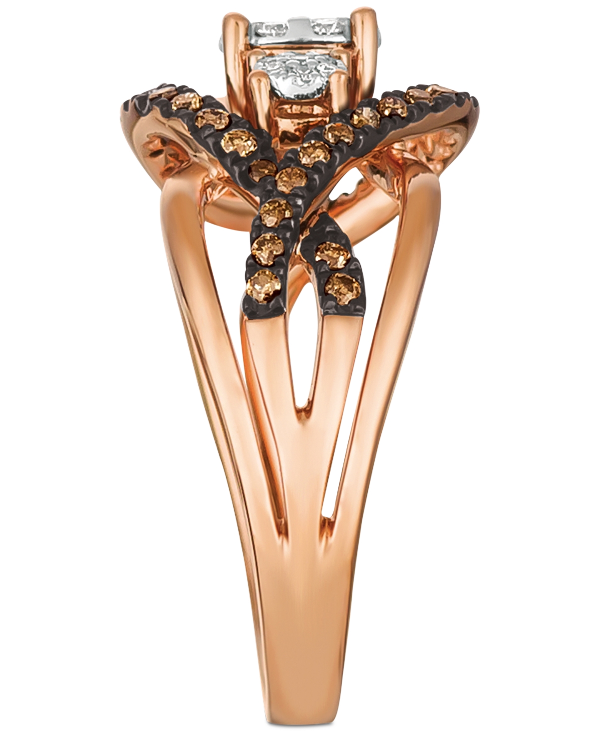 Le Vian Chocolatier Diamond Ring (3/8 ct. t.w.) in 14k(Also Available in Two-Tone White & Yellow Gold or White Gold) - Rose Gold
