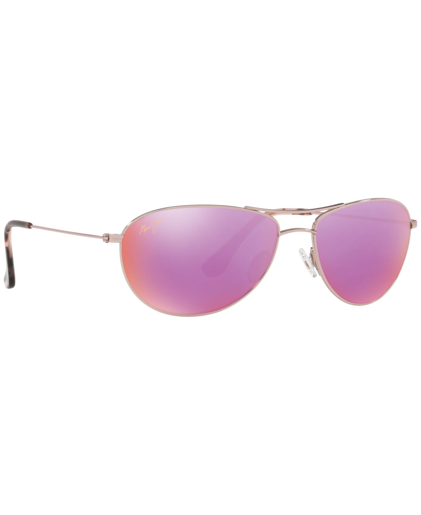 Женские солнцезащитные очки Maui Jim Sunglasses, 245 Baby Beach 56, цвет: Розовый блестящий / Розовый — фото 3