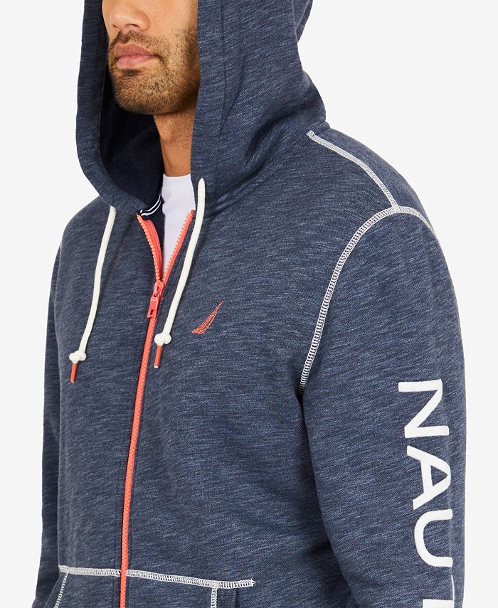 Sweat à Capuche Nautica Rouge Et Bleu - Taille M Homme, Occasion En Excellent état