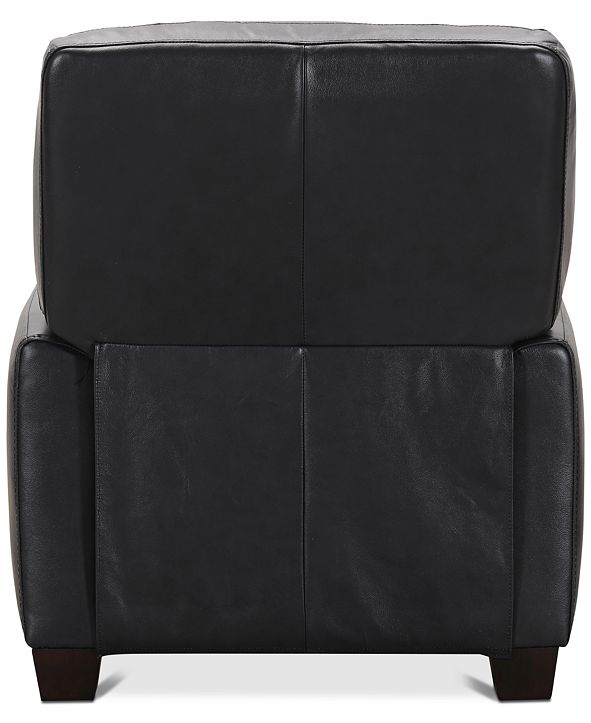 Furniture Kaleb Tufted Leather Recliner, Created for Macy's & Reviews